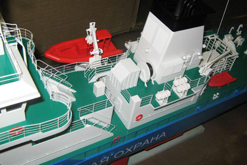 Scale model of patrol vessel Sprut, midpart