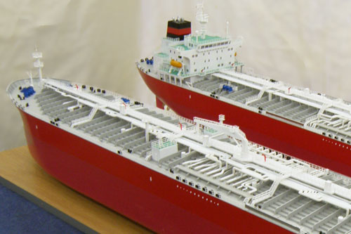 Scale models of tankers Kehada and Koi