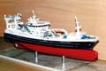 Scale model of trawler Kvannoy