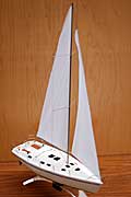 Scale model of yacht Dufour 43
